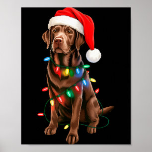 Chocolate Lab Labrador Retriever Men Women Kids Ch Poster