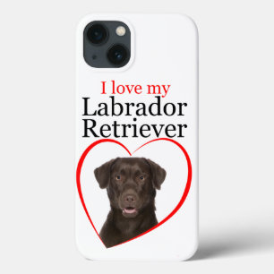 Chocolate Lab Love Smart Phone Case