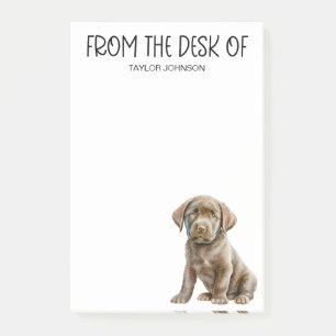 Chocolate Lab Lover Post-it Notes