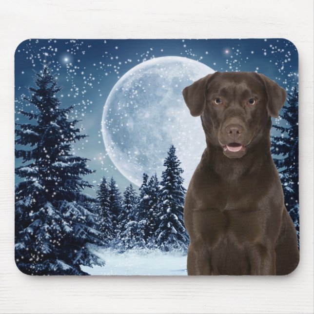 Chocolate Lab Mouse Mat (Front)