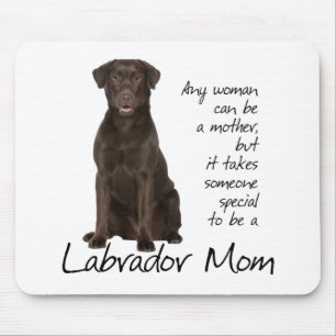 Chocolate Lab Mum Mouse Mat