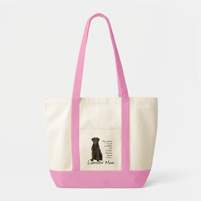 Chocolate Lab Mum Tote Bag (Front)