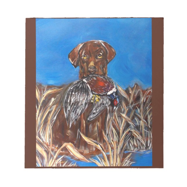 CHOCOLATE LAB NOTEPAD (Front)