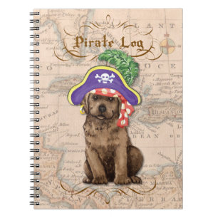 Chocolate Lab Pirate Notebook