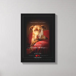 Chocolate Lab Pit Mix Dog Movie Poster Canvas Print