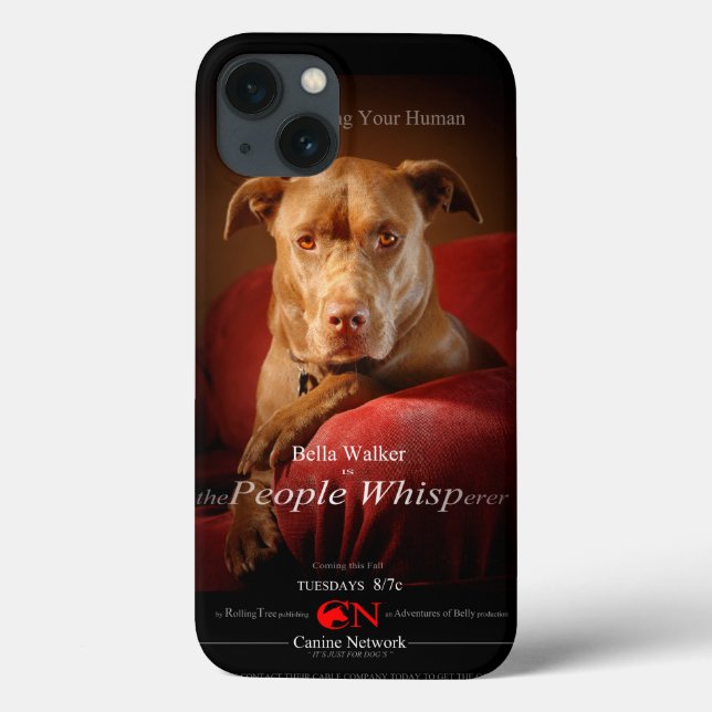 Chocolate Lab Pit Mix Dog Movie Poster Case-Mate iPhone Case (Back)