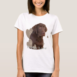 Chocolate Lab Puppy Love T-Shirt