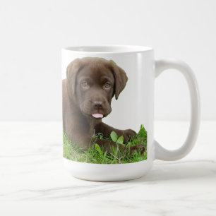 Chocolate Lab Puppy with Attitude Coffee Mug