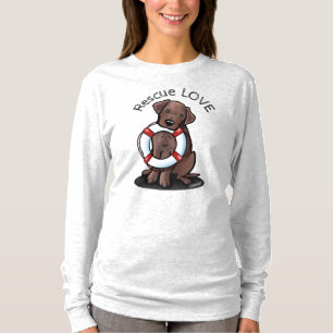 Chocolate Lab Rescue T-Shirt
