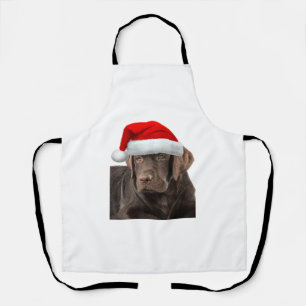 Chocolate Lab Shirt Labrador Retriever Dog Christm Apron