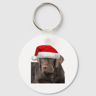 Chocolate Lab Shirt Labrador Retriever Dog Christm Key Ring