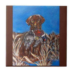 CHOCOLATE LAB TILE
