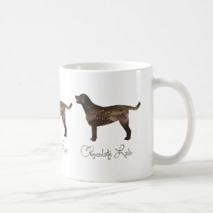 Chocolate Lab Watercolor Design Coffee Mug