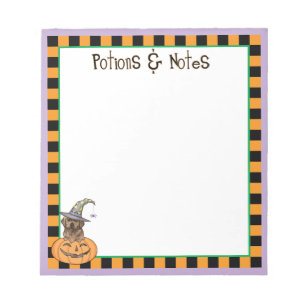 Chocolate Lab Witch Notepad