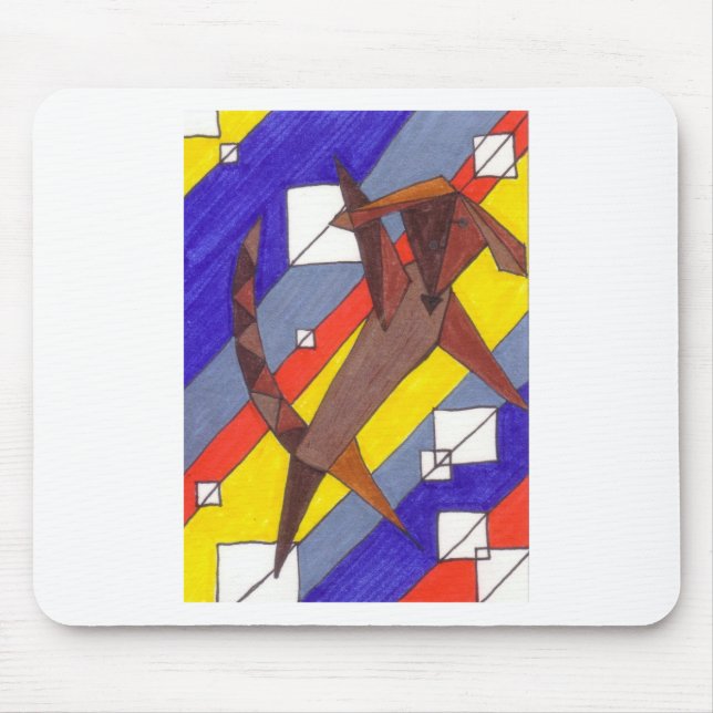 Chocolate Labcasso Mouse Mat (Front)