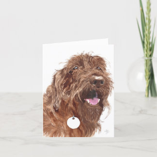 Chocolate Labradoodle #1 Notecards