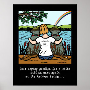 Chocolate Labrador Angels and Mum 3 Poster