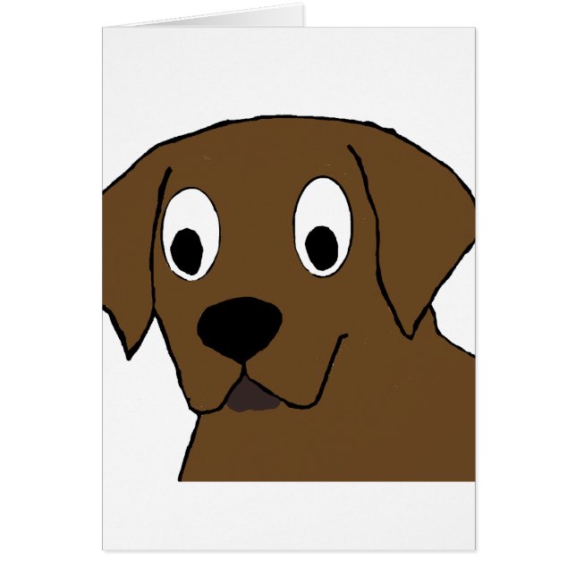 chocolate labrador cartoon (Front)