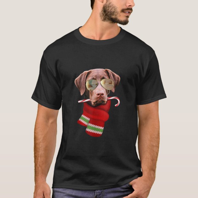 Chocolate Labrador Christmas Gift for Dog Lovers S T-Shirt (Front)