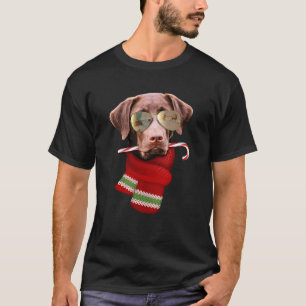 Chocolate Labrador Christmas Gift for Dog Lovers S T-Shirt