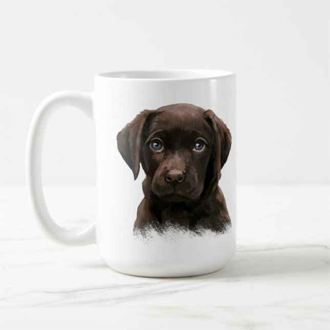 Chocolate Labrador Coffee Mug (Left)