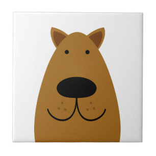 Chocolate Labrador Dog Tile