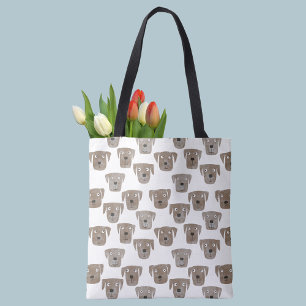 Chocolate Labrador Dogs Tote Bag