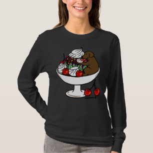 Chocolate Labrador Ice Cream Sundae T-Shirt