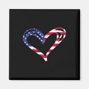 Chocolate Labrador Labs Patriotic American Flag 4t Magnet
