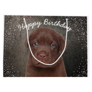 Chocolate Labrador Large Gift Bag