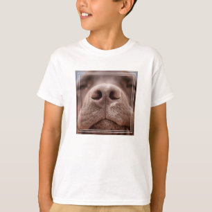 Chocolate Labrador Nose Closeup T-Shirt