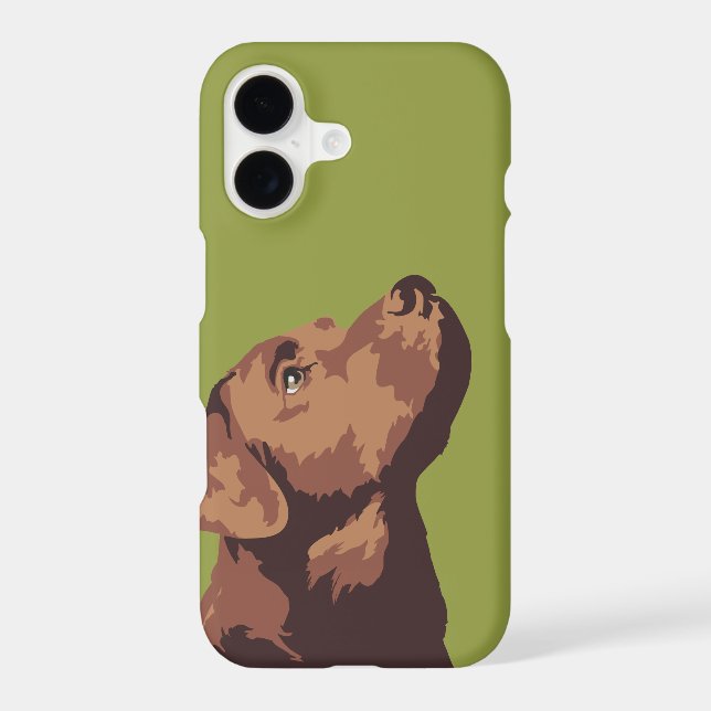 Chocolate Labrador Phone Case (Back)