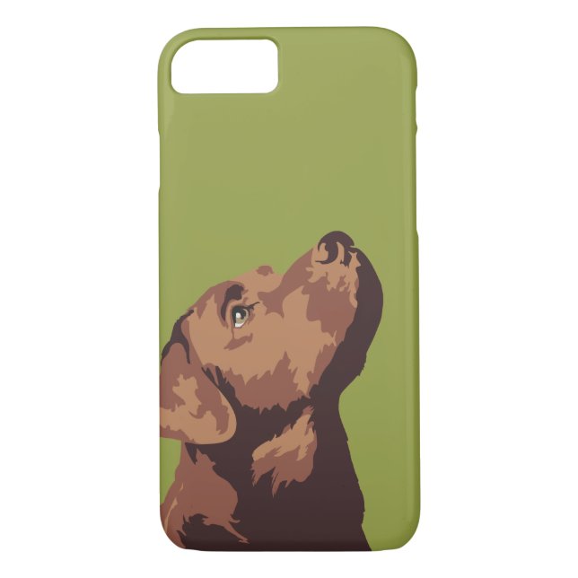 Chocolate Labrador Phone Case (Back)