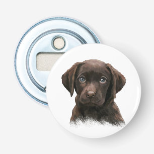Chocolate Labrador Puppy Bottle Opener