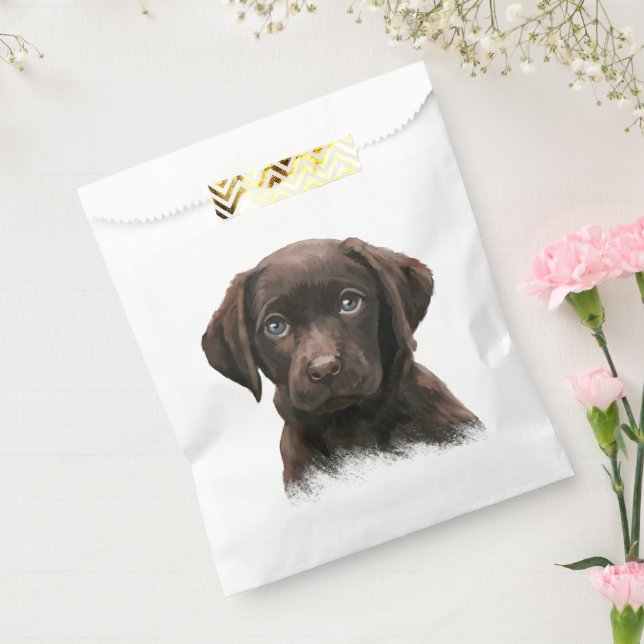 Chocolate Labrador Puppy Favour Bags (Sealed)
