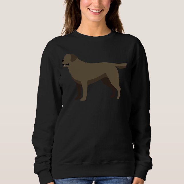Chocolate Labrador Retriever 1 Sweatshirt (Front)