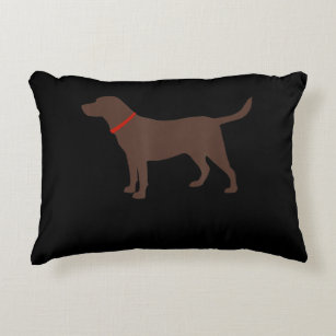 Chocolate Labrador Retriever   Brown Lab Lovers Decorative Cushion