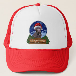 Chocolate Labrador Retriever Christmas Gifts Trucker Hat