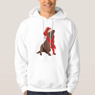 Chocolate Labrador Retriever Christmas Hoodie