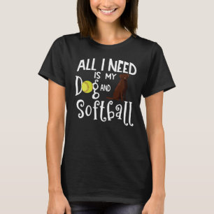 Chocolate Labrador Retriever Dog Softball Player S T-Shirt