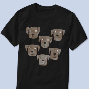 Chocolate Labrador Retriever Dog Watercolor T-Shirt