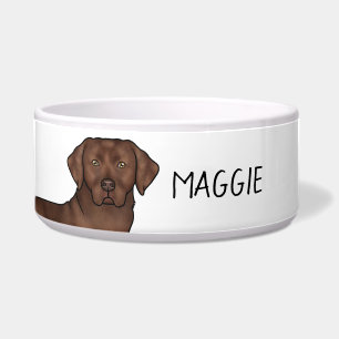 Chocolate Labrador Retriever Lab Dog Custom Name