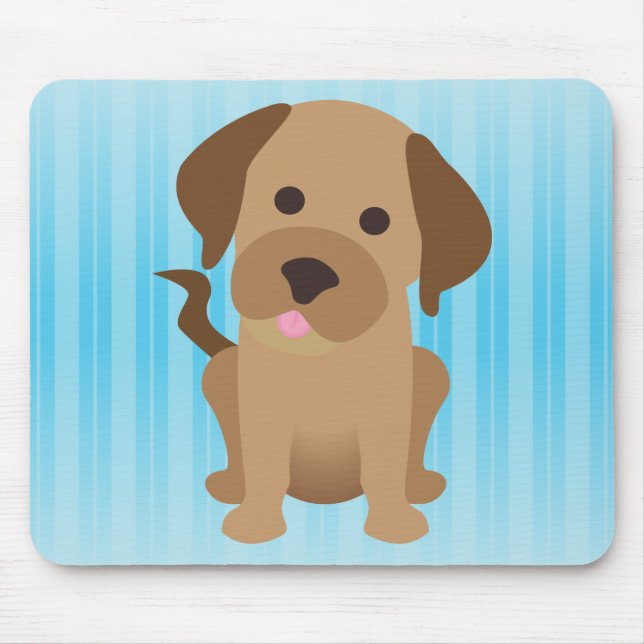 Chocolate Labrador Retriever Mouse Mat (Front)