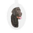 Chocolate Labrador Retriever ornament