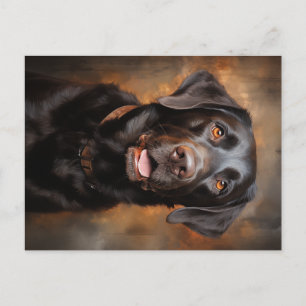 Chocolate Labrador Retriever  Postcard
