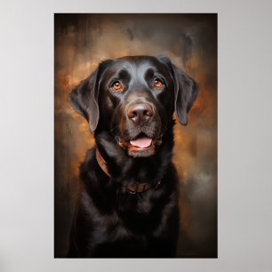 Chocolate Labrador Retriever  Poster