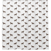 Chocolate Labrador Retriever Silhouettes Pattern