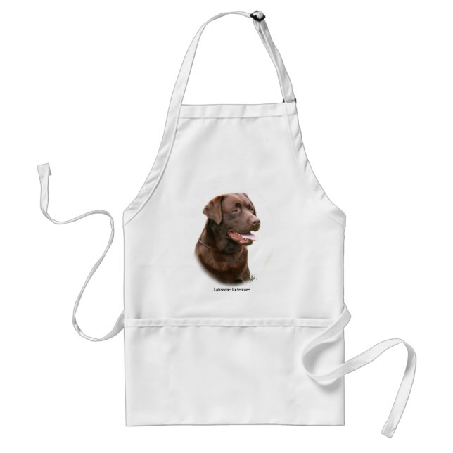 Chocolate Labrador Retriever Standard Apron (Front)
