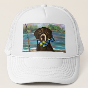 Chocolate Labrador Retriever Trucker Hat
