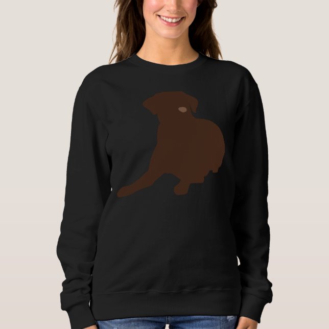 Chocolate Labrador Sweatshirt (Front)